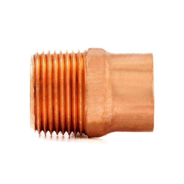 Everbilt 1/2 in. Copper Pressure Cup X MPT Adapter Fitting Pro