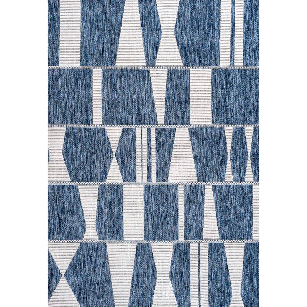 Odette Modern Geometric Abstract 2-Tone Navy/Cream 5 ft. x 8 ft. Indoor/Outdoor Area Rug price history on PriceWatchPro