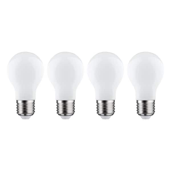 EcoSmart 100-Watt Equivalent A19 Energy Star Dimmable LED Light Bulb Daylight (4-Pack)