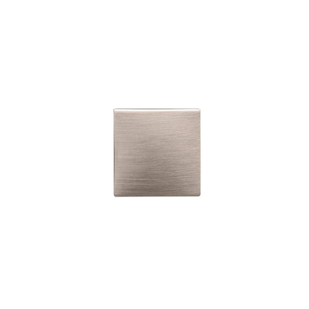 Satin Nickel Square Modern Cabinet Knob with Mounting Hardware