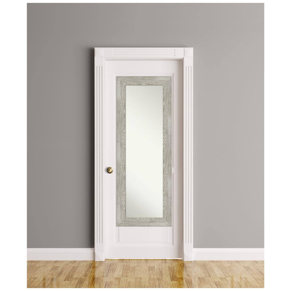 Dove Greywash Full Length Rectangular Wood Mirror