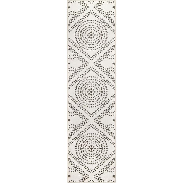 Orian Rugs My Texas House Saltillo White Indoor 2 ft. x 8 ft. Area Rug