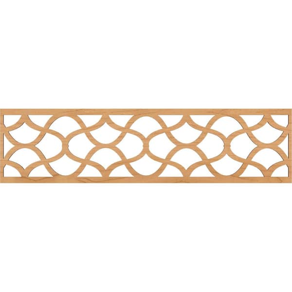 Ekena Millwork Resort Fretwork 0.375 in. D x 47 in. W x 12 in. L Maple Wood Panel Moulding