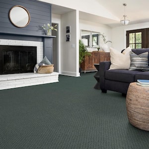 Lightbourne - Seaway - Blue 39.3 oz. Nylon Loop Installed Carpet