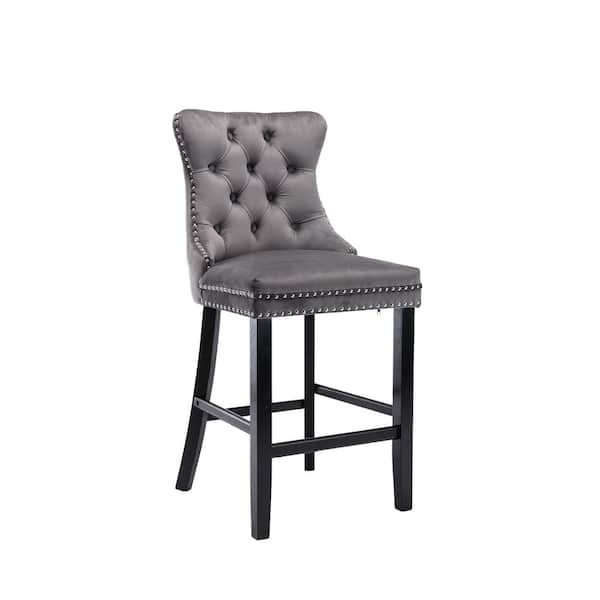 argos grey velvet chair