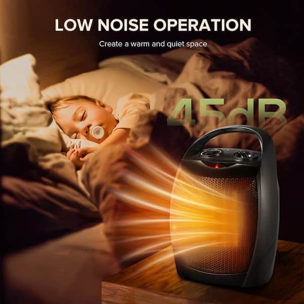 R.W.FLAME 1,500-Watt Compact Indoor Small Ceramic Electric Heater
