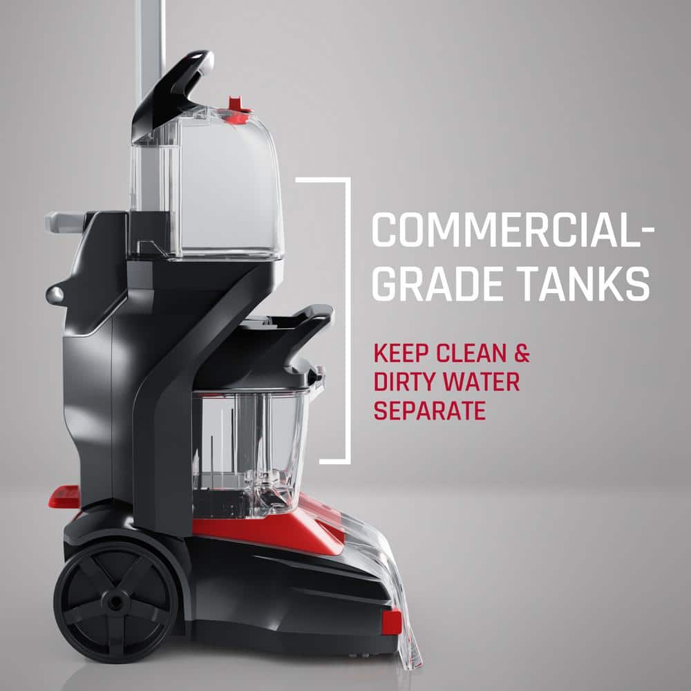 Hoover Red and Black Upright Commercial Carpet Cleaner