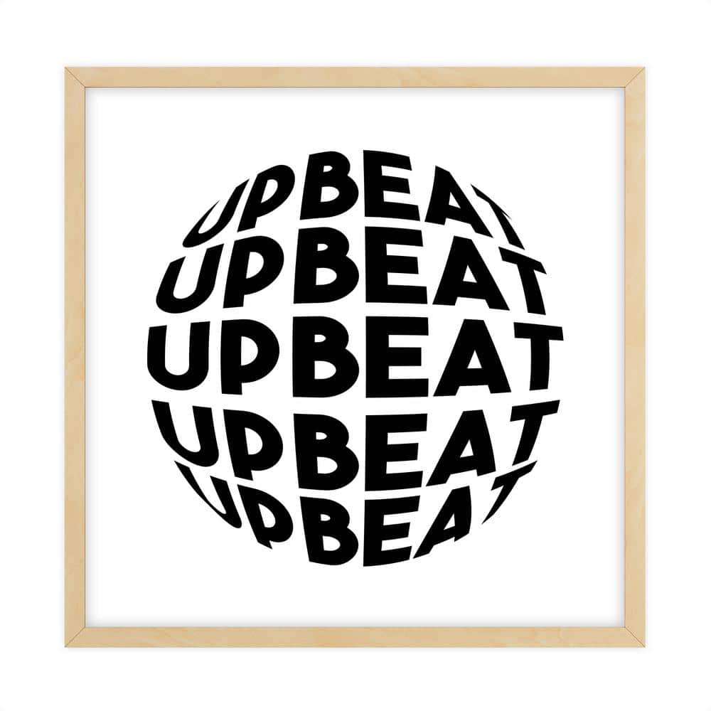 Dimensional Word Art Framed Typography Art Print 18 in. x 18 in.