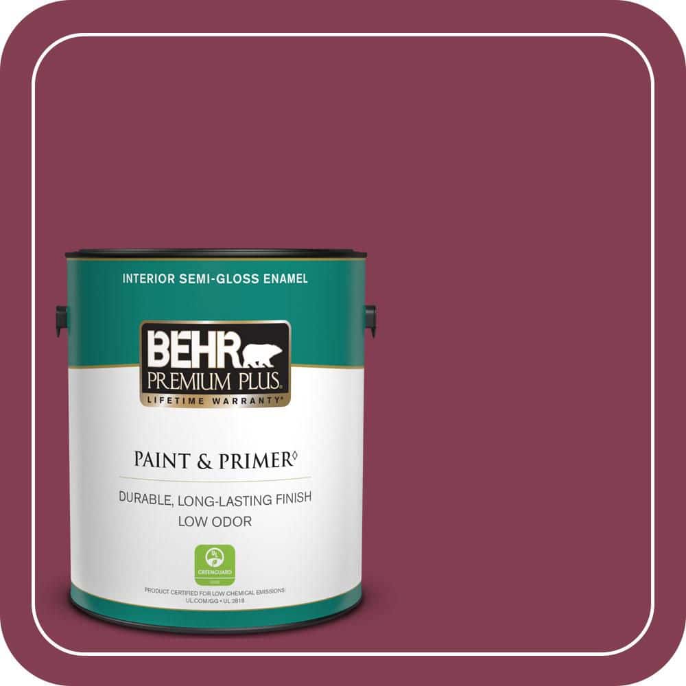 1 gal. #S-H-100 Exotic Flowers Semi-Gloss Enamel Low Odor Interior Paint & Primer price history on PriceWatchPro