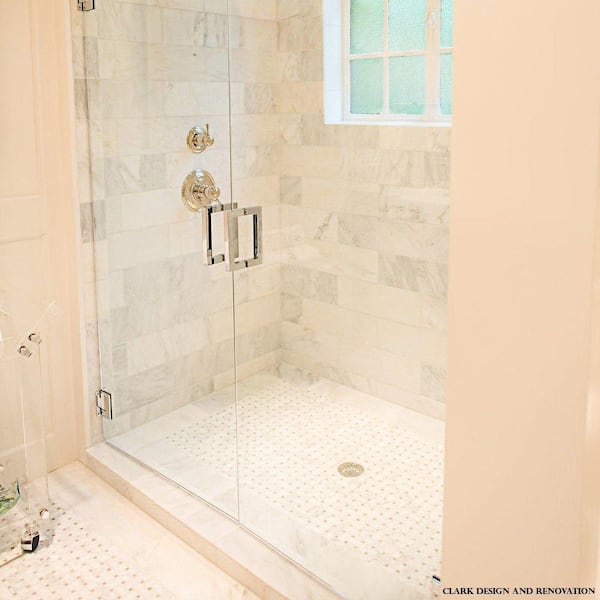Basketbraid Asian Statuary 12 in. x 12 in. x 10 mm Honed Marble Mosaic Tile