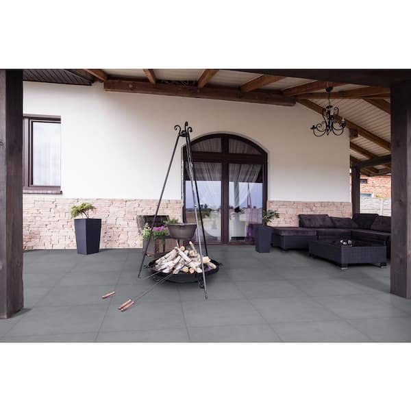 Tru Blue Stone 2 cm. x 24 in. x 24 in. Matte Porcelain Paver Tile (8 sq. ft./case)