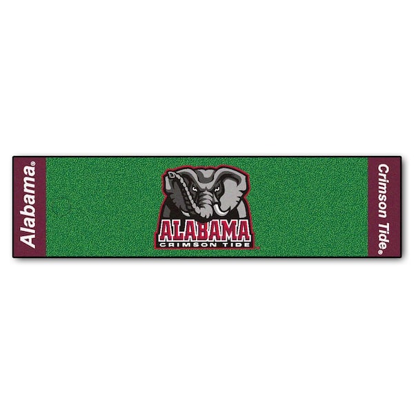 FANMATS NCAA University of Alabama 1 ft. 6 in. x 6 ft. Indoor 1-Hole Golf Practice Putting Green