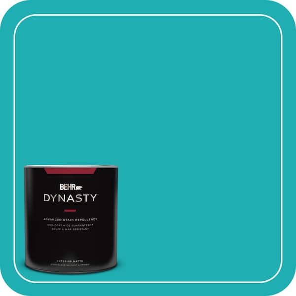 BEHR DYNASTY 1 qt. Home Decorators Collection #HDC-SP16-06 Larkspur Blue Matte Interior Stain-Blocking Paint & Primer