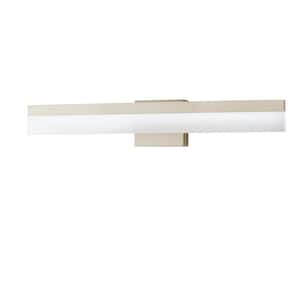 Eldridge 24 in. 1-Light Brushed Nickel LED Bathroom Vanity Light Bar