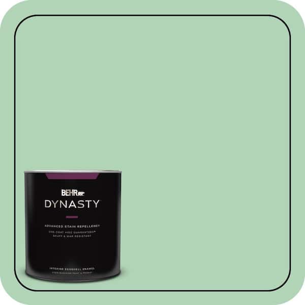 BEHR DYNASTY 1 qt. #M410-3 Enchanted Meadow One-Coat Hide Eggshell Enamel Interior Stain-Blocking Paint and Primer