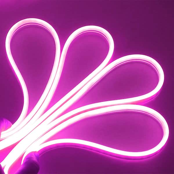 100ft 360 Degree Round Flexible LED Neon Rope Light Strip DIY Sign Floor Garden 