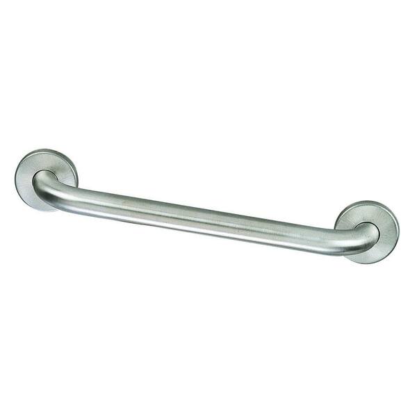 Photo 1 of 24 in. x 1-1/2 in. Concealed Screw Safety Grab Bar in Satin Nickel