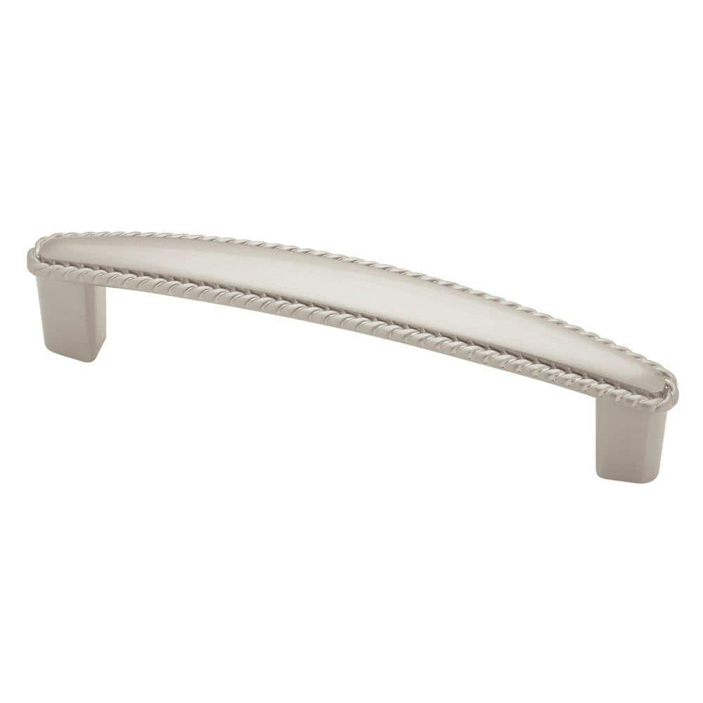 Liberty Rope Edge 3 3 4 In 96mm Center To Center Satin Nickel Drawer Pull Pn0402h Sn C The Home Depot