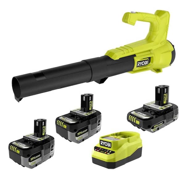 ONE+ 18V HIGH PERFORMANCE Kit w/ (2) 4.0 Ah Batteries, 2.0 Ah Battery, Charger, & ONE+ 250 CFM Cordless Leaf Blower