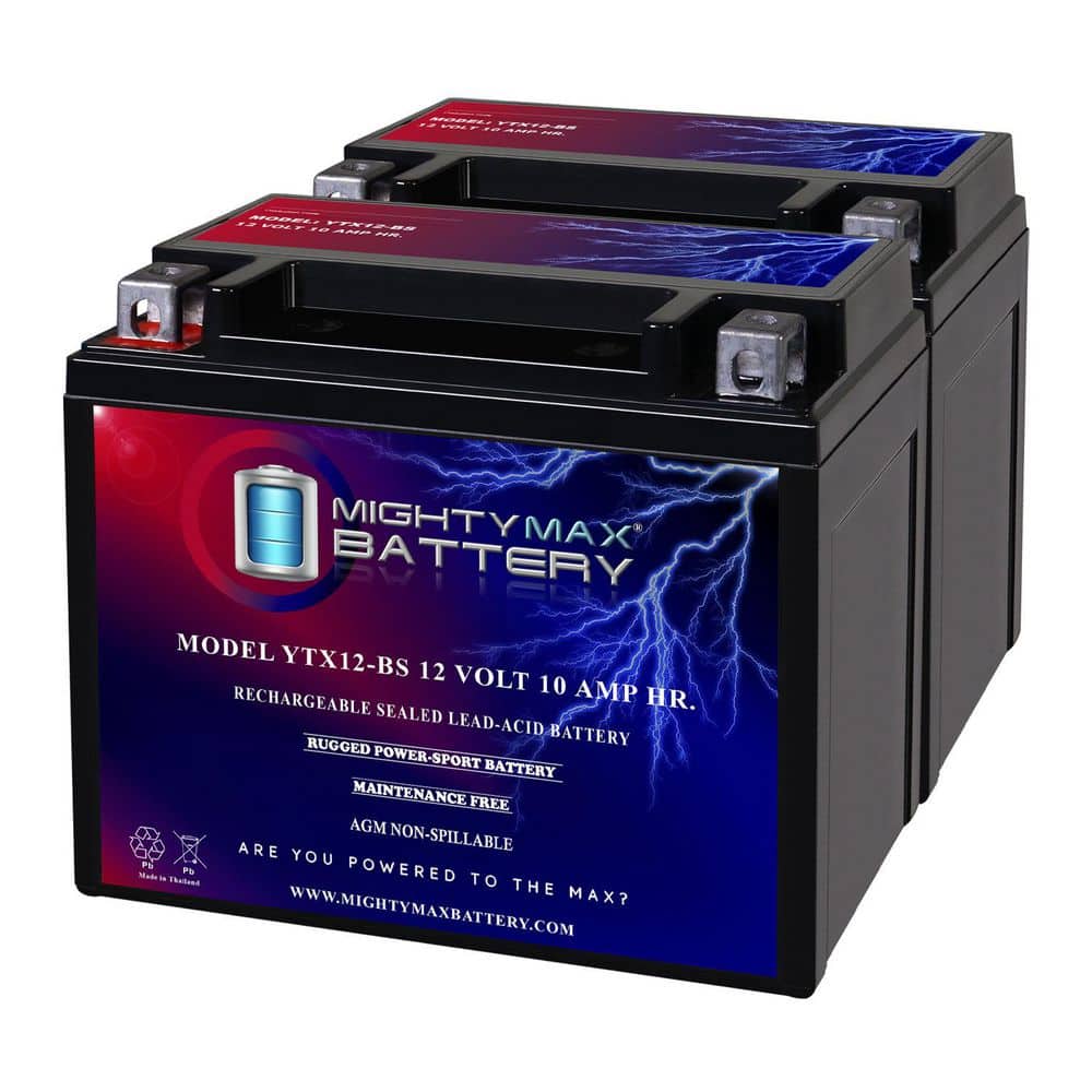 YTX12-BS 12V 10Ah Replacement Battery compatible with Piaggio (Vespa) LX150 4T 12 - 2 Pack price history on PriceWatchPro