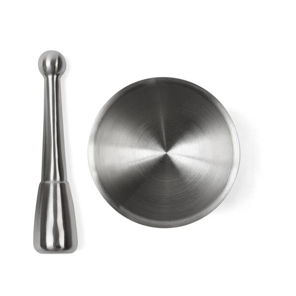 4.7 in. x 3.3 in. Stainless Steel Mortar and Pestle 4.7 in. x 3.3 in. Stainless Steel Mortar and Pestle