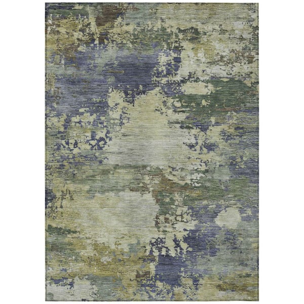 Addison Rugs Chantille Machine Washable Indoor/Outdoor Abstract ACN2067 Purple 5 ft. x 7 ft. 6 in. Area Rug