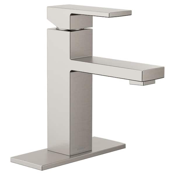 MOEN Revyl Single Hole Single Handle Bathroom Faucet in Spot Resist Brushed Nickel