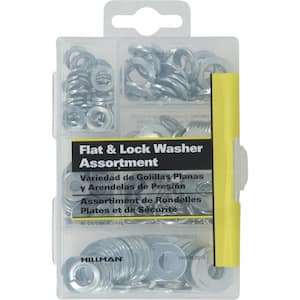 Zinc Flat and Split Lock Washers Assorted Kit (277-Pack)