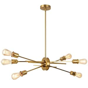 Nebraska 6-Light Aged Brass Statement Pendant Light