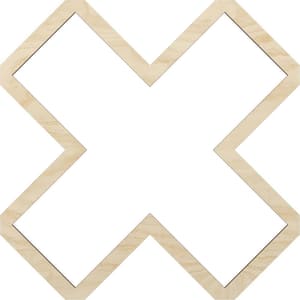 Small Fowler Fretwork 3/8 in. x 2-1/2 ft. x 2-1/2 ft. Brown Wood Decorative Wall Paneling 1-Pack