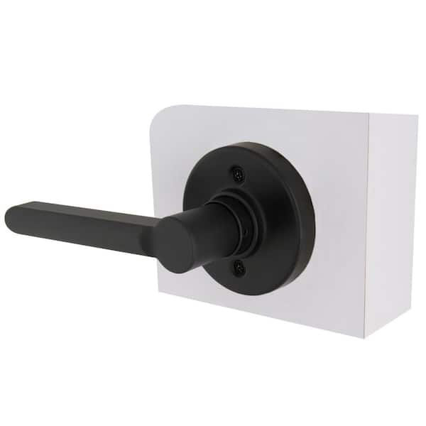 Tonebridge Matte Blace Dummy Door Lever with Round Rose