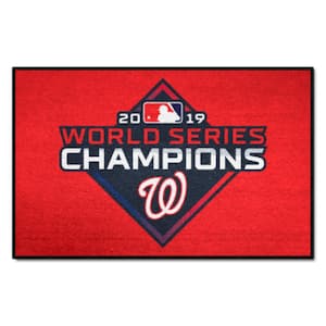 Washington Nationals 2019 World Series Champions Red 1.5 ft. x 2.5 ft. Starter Area Rug