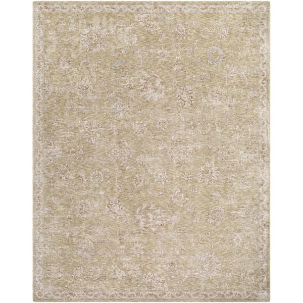 Da Vinci Brown Traditional Botanical 12 ft. x 15 ft. Area Rug