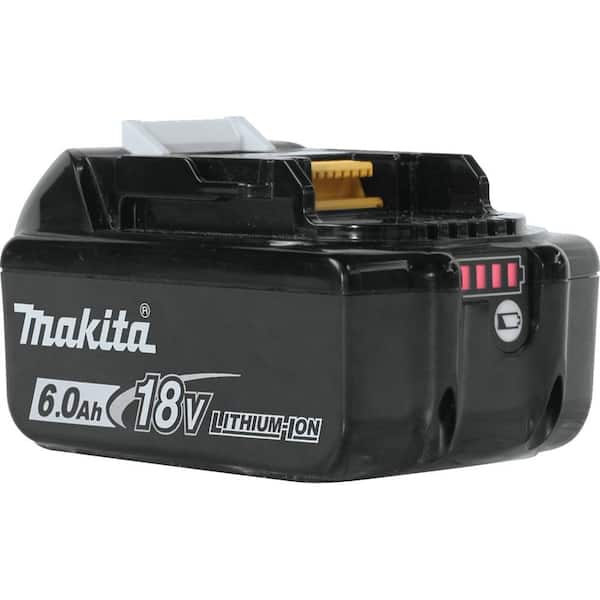 Makita 18-Volt LXT Lithium-Ion 6.0 Ah Battery with 18V LXT Lithium Makita 18-Volt LXT Lithium-Ion 6.0 Ah Battery with 18V LXT Lithium