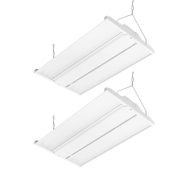 RUN BISON 2-PACK 2ft. 600W Equivalent Integrated LED Dimmable High Bay Light with 120-277V 20,925lm 5000K Daylight