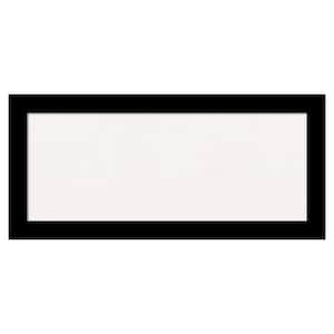 Brushed Black White Corkboard 32 in. x 15 in. Bulletin Board Memo Board