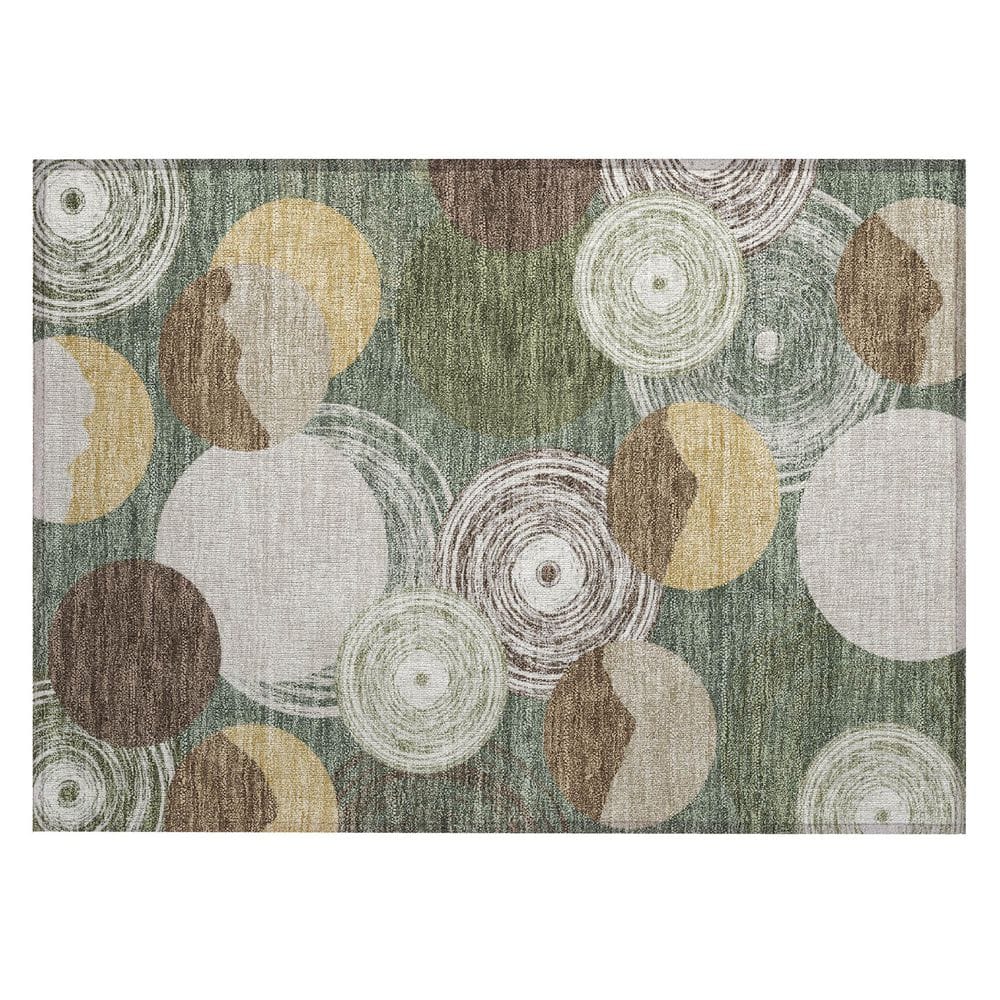 Chantille Machine Washable Indoor/Outdoor Abstract ACN2977 Basil 2 ft. x 3 ft. Accent Rug price history on PriceWatchPro