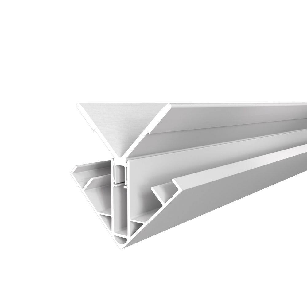 Alusions 3.25 in. x 3.19 in. x 8 ft. Arctic Snow White Composite Aluminum Inside Corner Trim Kit  for 1 in. Board price history on PriceWatchPro