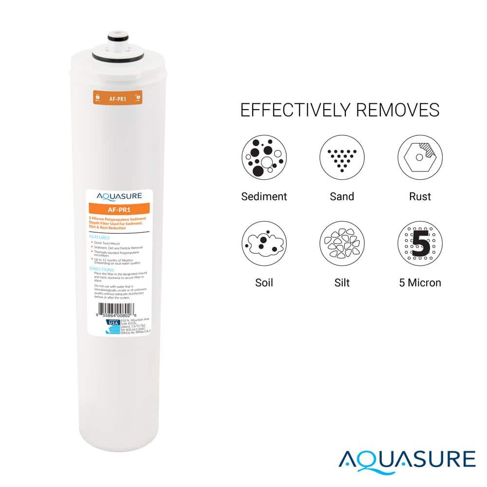 Aquasure Premier 4-Stage 75 GPD Filter Replacement Cartridge Set