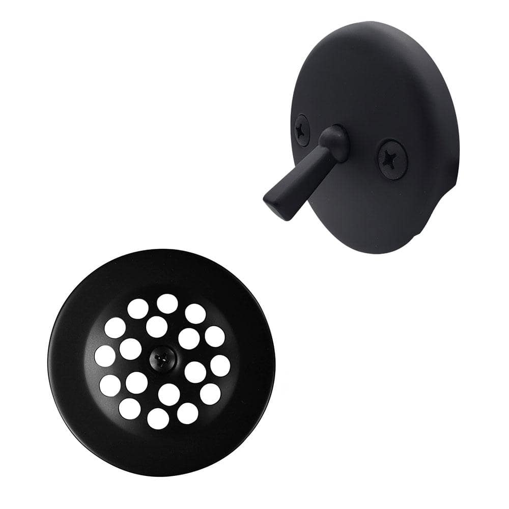 Trip Lever Faceplate with Beehive Grid Tub Trim Grate, Matte Black price history on PriceWatchPro