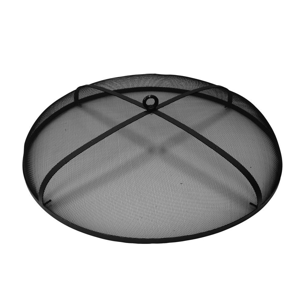 Black Lacquered Steel Protective Spark Guard Lid for Campfire Pan 60, Outdoor Fireplace Accessory price history on PriceWatchPro