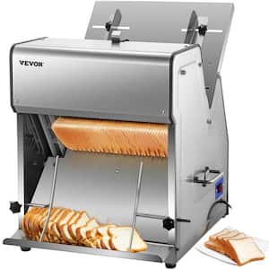 Commercial Toast Bread Slicer, 12 mm Thickness Electric Bread Cutting Machine, 31 PCS Commercial Bakery Bread Slicer