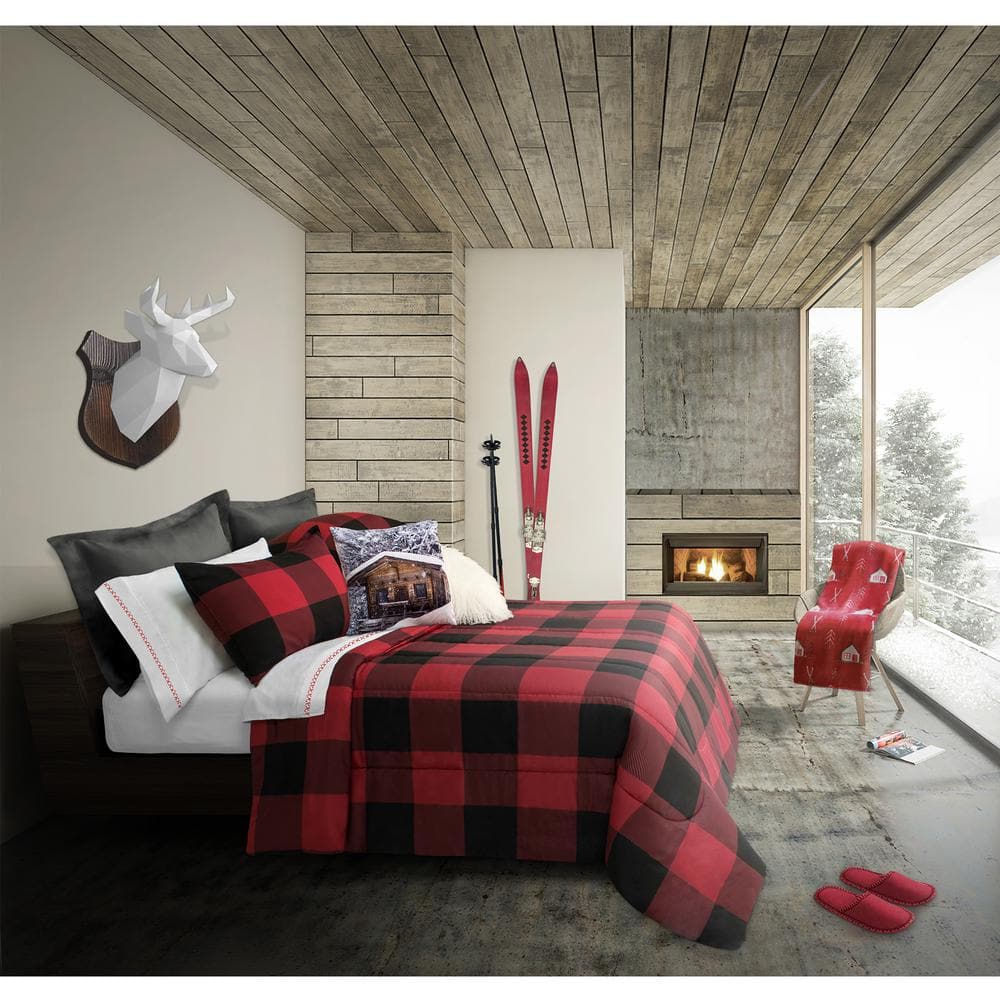 Safdie & Co. Multi-Colored Plaid Full/Queen Polyester Comforter Only
