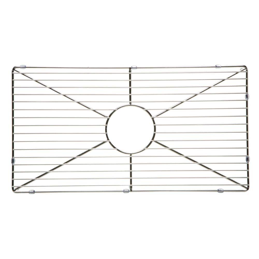 Stainless Steel Kitchen Sink Grid with Center Cutout