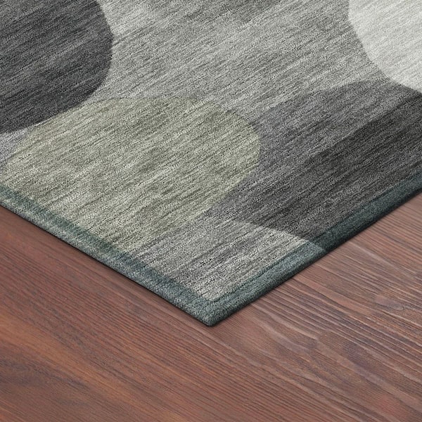 Chantille Machine Washable Indoor/Outdoor Abstract ACN2375 Gray 3 ft. x 4 ft. Area Rug