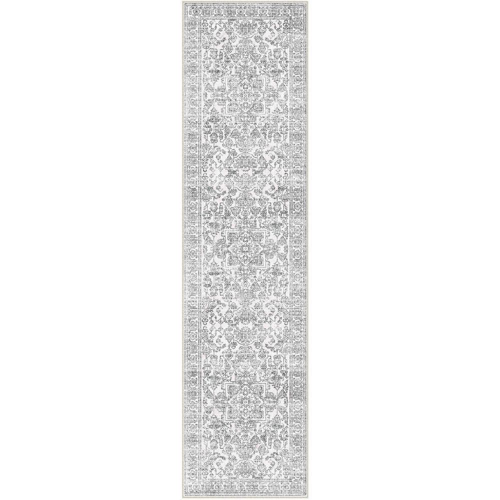Gul Gray 2 ft. x 8 ft. Vintage Washable Medallion Distressed Runner Rug price history on PriceWatchPro
