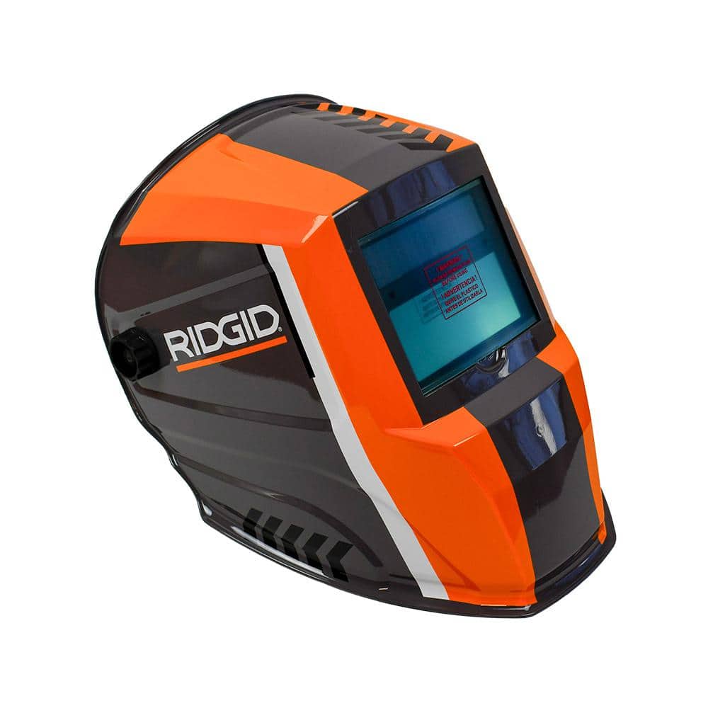 RIDGID Auto-Darkening Welding Helmet with Variable Shade Lens 9-13