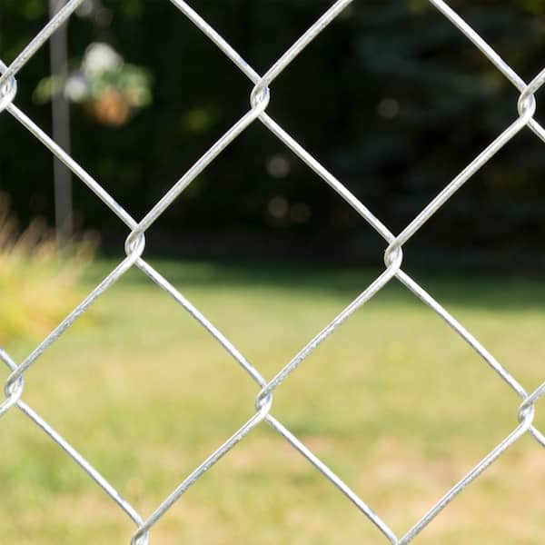 9 Gauge x 2 Chain Link Fence Fabric, Galvanized