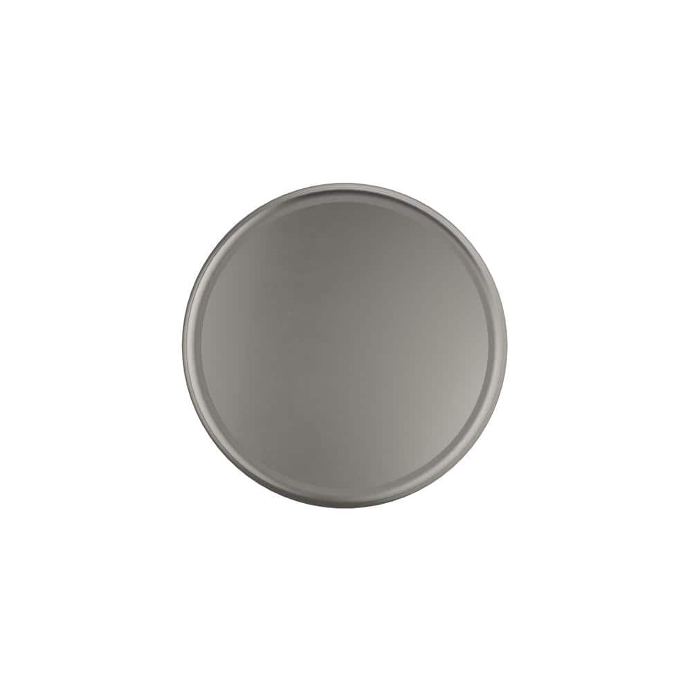 Satin Nickel Round Traditional Cabinet Knob with Mounting Hardware