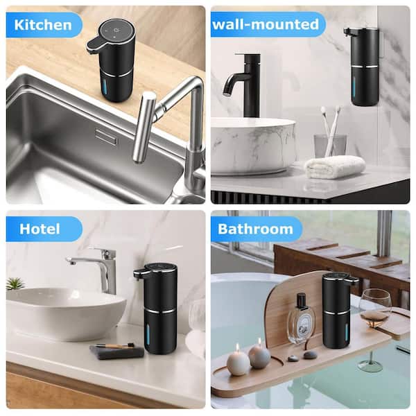 Kitchen Dish Soap Dispenser With Sponge Holder, 2022 Newest 2-in-1 Countertop Soap Pump Dispenser, For Kitchen Sink Dishwashing Soap Dispenser - 12.5 Ounces